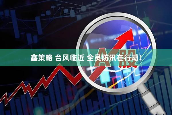 鑫策略 台风临近 全员防汛在行动！